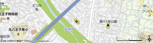 清川二号公園周辺の地図