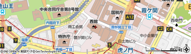 吉野家 霞が関コモンゲート店周辺の地図