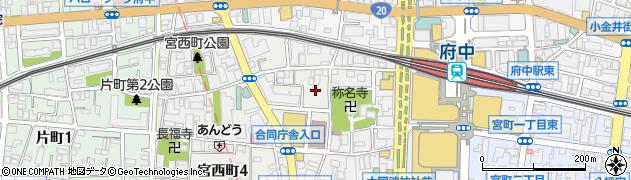 東京都府中市宮西町1丁目24周辺の地図