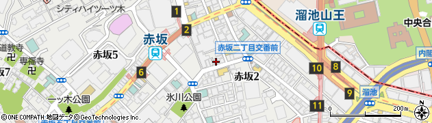 東京都港区赤坂2丁目14-11周辺の地図
