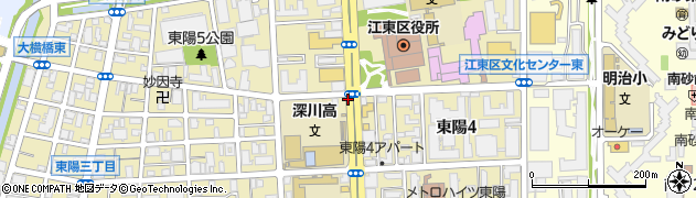 江東区役所周辺の地図