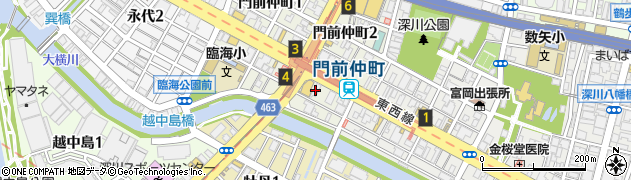 カラオケ ビッグエコー 門前仲町駅前店周辺の地図