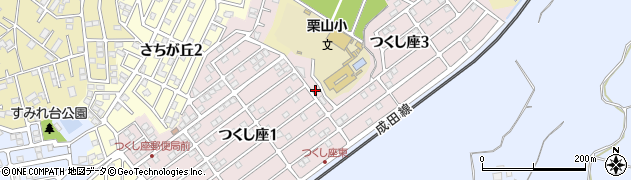 千葉県四街道市つくし座周辺の地図