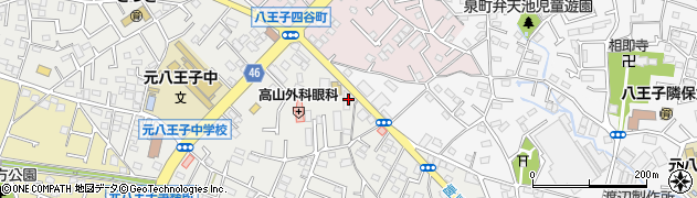 多摩信用金庫八王子四谷支店周辺の地図