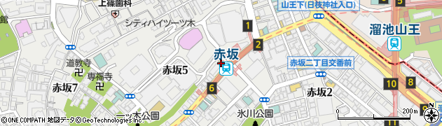 マクドナルド赤坂駅前店周辺の地図