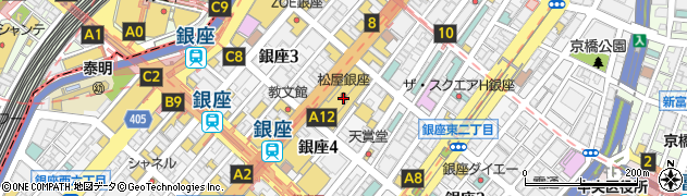 銀座アスター松屋銀座店周辺の地図