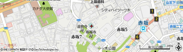 フレイザースイート赤坂東京周辺の地図