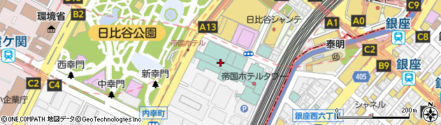 帝国ホテル周辺の地図