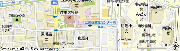 江東区文化センター内郵便局 ＡＴＭ周辺の地図