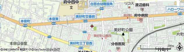 東京都府中市美好町周辺の地図