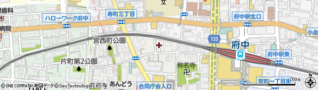 東京都府中市宮西町1丁目16周辺の地図
