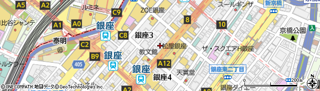 東京都中央区銀座3丁目5-7周辺の地図