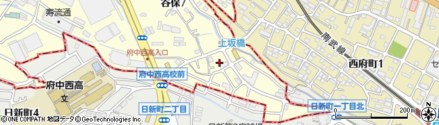 東京都国立市谷保7丁目23周辺の地図