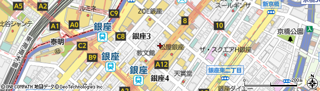 東京都中央区銀座3丁目5-6周辺の地図