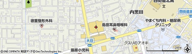 ヤオコー四街道店周辺の地図