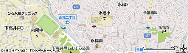 東京都杉並区永福2丁目11-13周辺の地図
