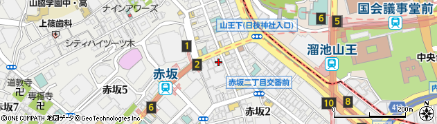 東京都港区赤坂2丁目14-4周辺の地図