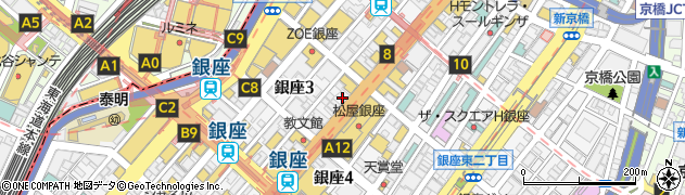 東京都中央区銀座3丁目5-5周辺の地図
