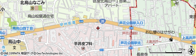 東京都世田谷区南烏山3丁目周辺の地図
