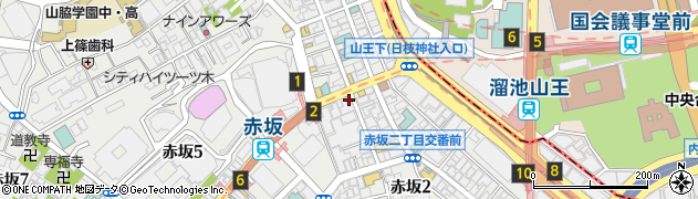 東京都港区赤坂2丁目14-1周辺の地図