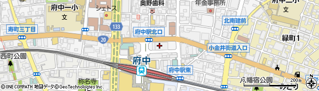 中央労働金庫府中支店周辺の地図
