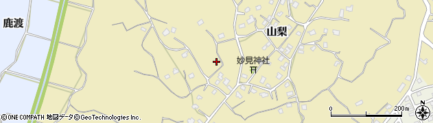 千葉県四街道市山梨周辺の地図