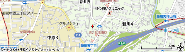 東京都三鷹市新川5丁目9周辺の地図