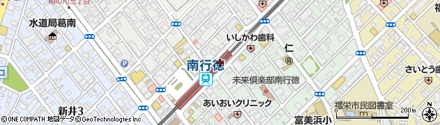 スーパー中村屋南行徳店周辺の地図
