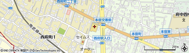 株式会社おうちＤＥＰＯ　府中店周辺の地図