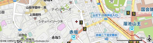 ＴＥＡ・ＨＯＵＳＥ　赤坂Ｂｉｚタワー店周辺の地図