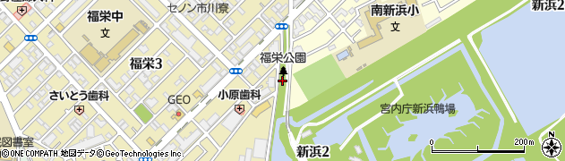 福栄公園周辺の地図