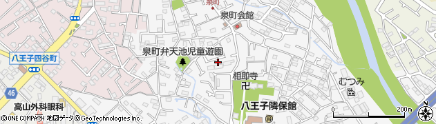 東京都八王子市泉町1318-3周辺の地図