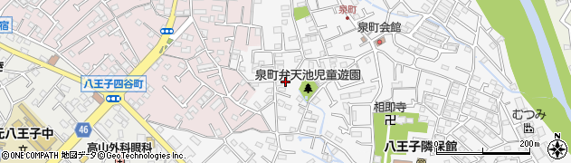 東京都八王子市泉町1188周辺の地図