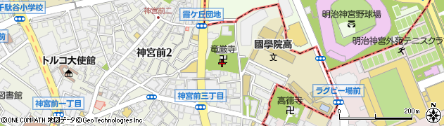 龍厳禅寺周辺の地図