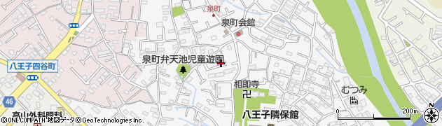 東京都八王子市泉町1318-7周辺の地図