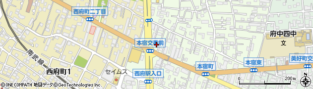 だし麺屋 ナミノアヤ 府中店周辺の地図