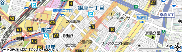 東京都中央区銀座2丁目6周辺の地図
