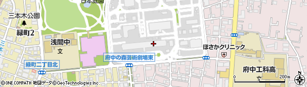 自衛隊東京地方協力本部三多摩地区隊本部府中分駐所周辺の地図