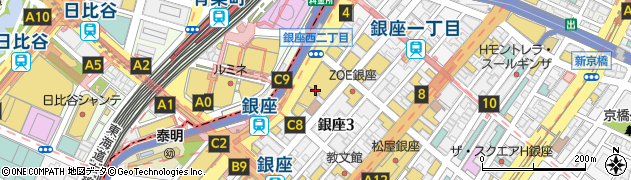 東京都中央区銀座3丁目2周辺の地図