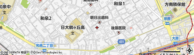 東京都杉並区和泉2丁目29周辺の地図