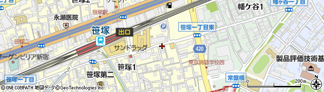 ＣＴ笹塚ビル周辺の地図