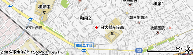東京都杉並区和泉2丁目35-19周辺の地図