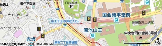 東京地下鉄株式会社　南北線溜池山王駅周辺の地図