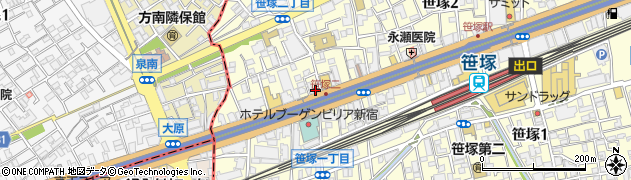 東京都渋谷区笹塚2丁目23周辺の地図