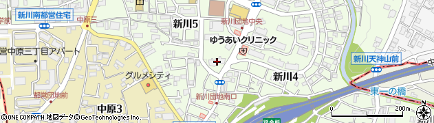 東京都三鷹市新川5丁目6-18周辺の地図