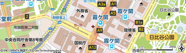 東京都千代田区霞が関周辺の地図