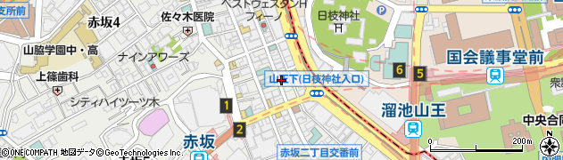 ゴールデンユニコーン 赤坂 チャイニーズダイニング&バー周辺の地図