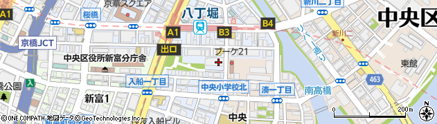 中央区立　敬老館桜川周辺の地図