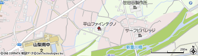 株式会社平山ファインテクノ山梨工場周辺の地図