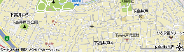 上北沢駅から700m 本間邸駐車場周辺の地図